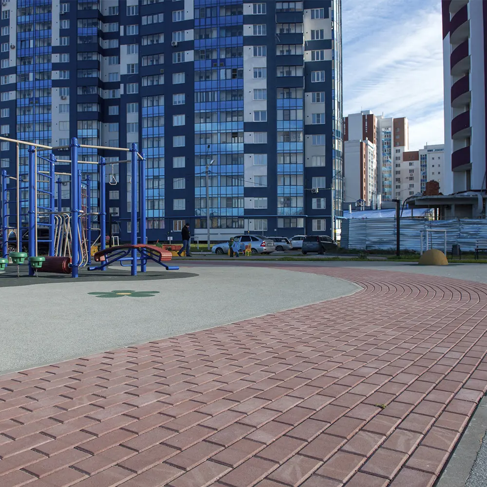 BRAER Тротуарная плитка прямоугольная 200х100 мм красная 82001772 STLM-0016934 - Вид №5