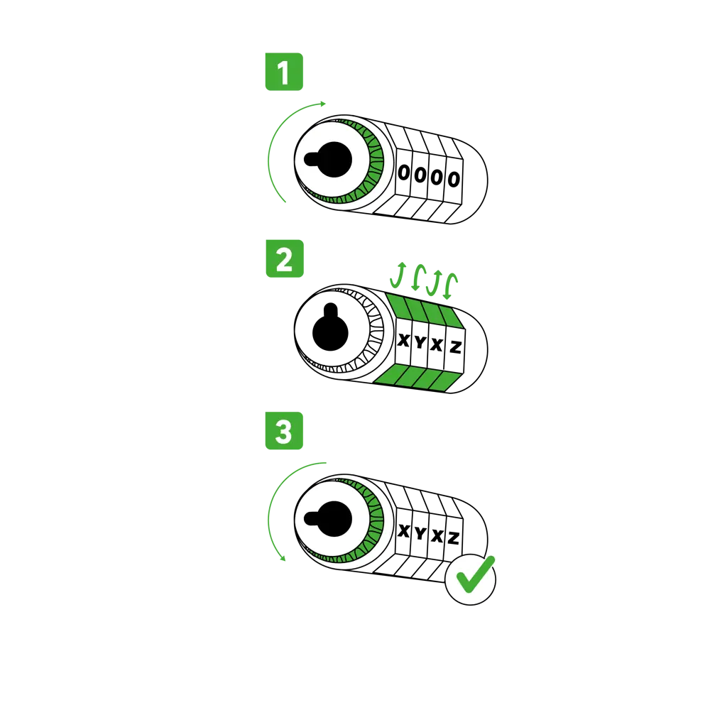 Кодовый велосипедный замок Standers с защитным ПВХ-покрытием 82247314 STLM-0023067 - Вид №3