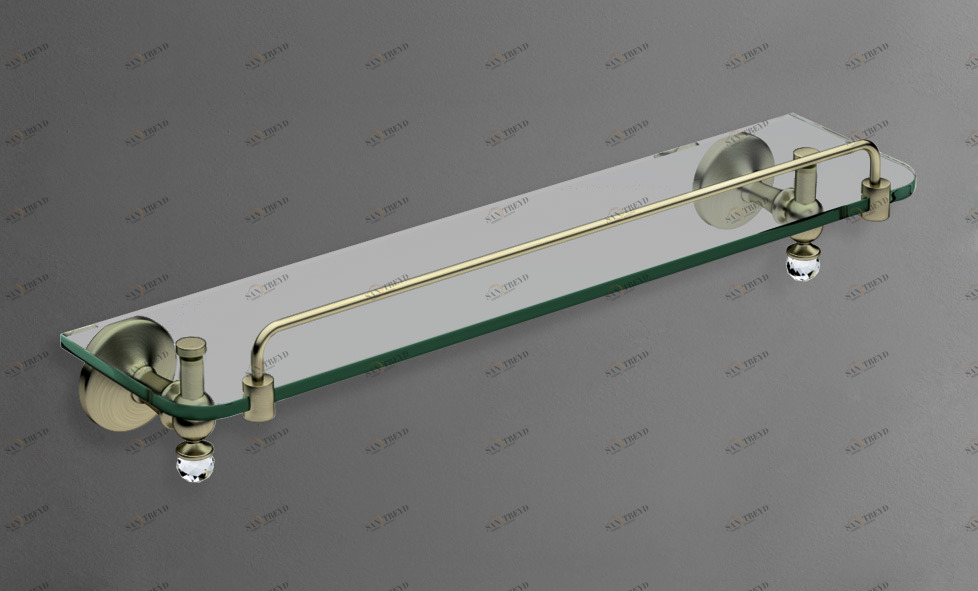 Полка стеклянная ART&MAX ANTIC CRYSTAL AM-E-2682SJ-Br 