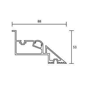 Алюминиевый потолочный профиль для линейного освещения для светодиодных модулей Ghidini Lighting LINEAR ARCH-00113104 - Вид №2