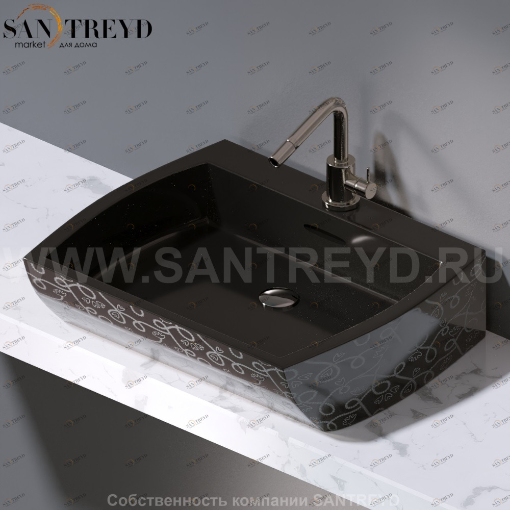 L282.401 Накладная раковина на столешницу  овальная A. e T. Italia SQUARE AeT ITALIA