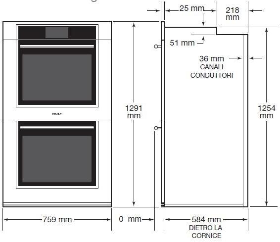 Wolf Двойная встраиваемая духовка из нержавеющей стали Forni elettrici built-in sun-id-1355489 - Вид №1
