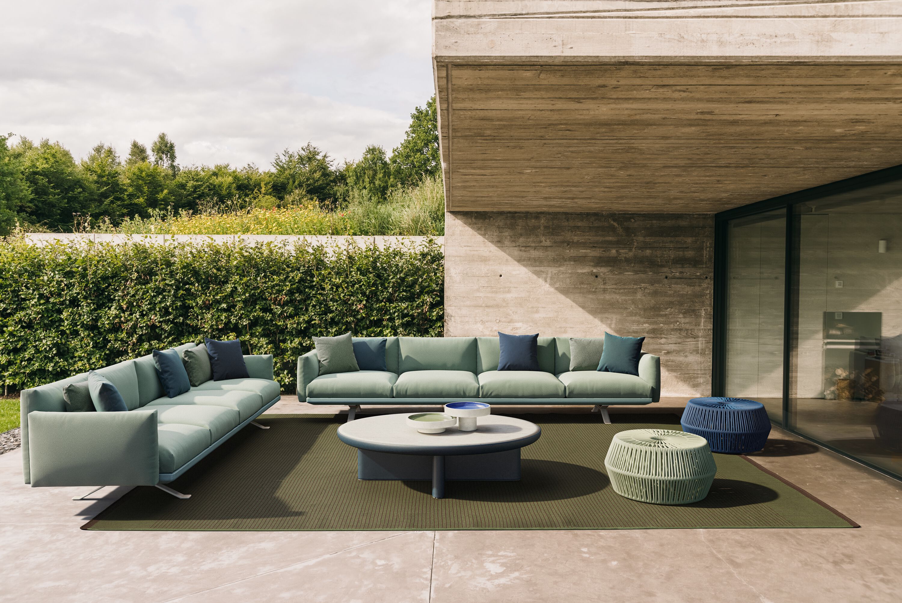 Тканевый модульный садовый диван Kettal Boma ARCH-00084392 - Вид №9