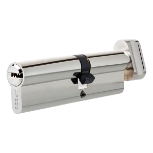 Цилиндр Apecs SM-90, 35х55 мм, ключ/вертушка, цвет никель