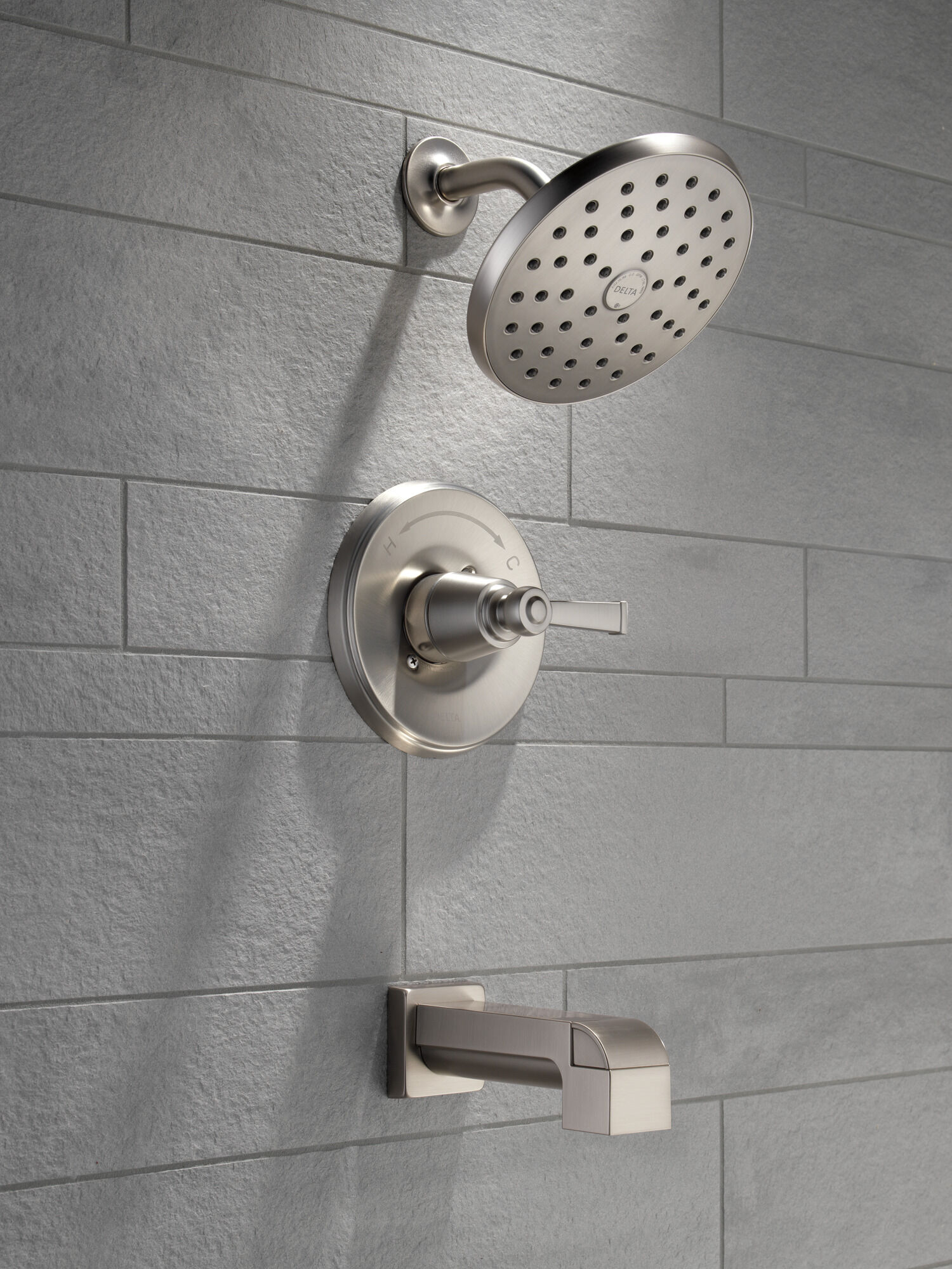 144742-SP Для ванны и душа Monitor® серии 14 Delta Faucet Emmett Матовый никель Spotshield  - Вид №5