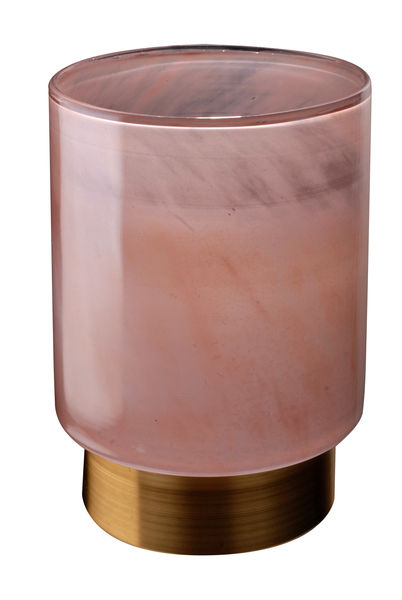 GWPP0025 Подсвечник из розового стекла ijlbrown 