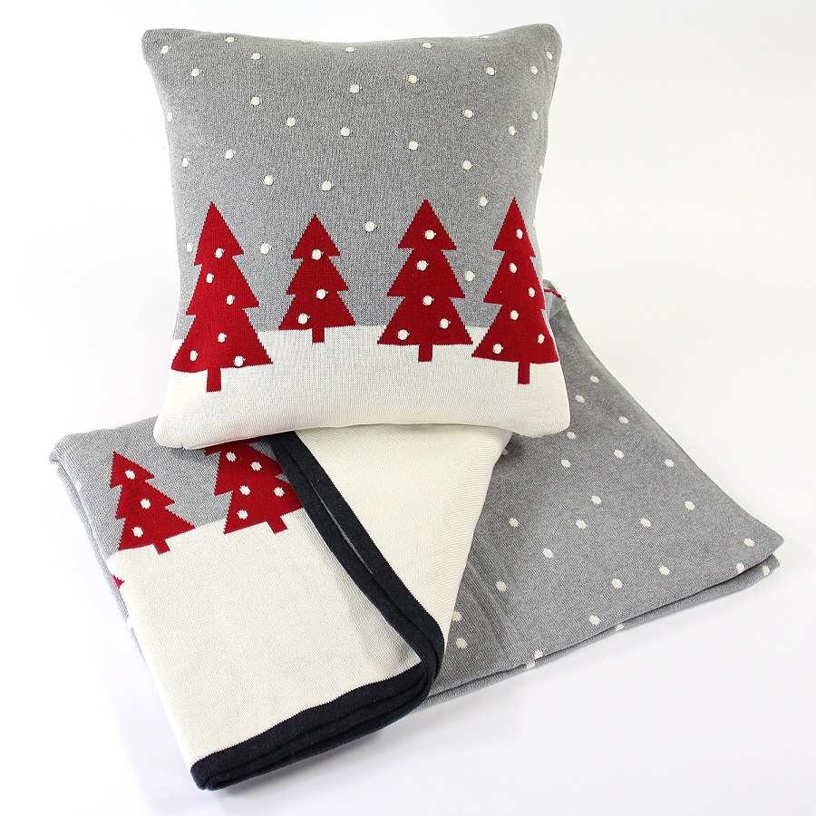 en_ny0051 Плед с орнаментом christmas story one, 130х180 см EnjoyMe  - Вид №2