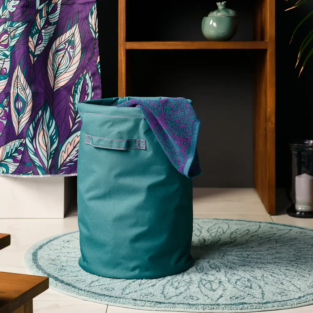 Корзина для белья Fairytale цвет зелёный MOROSHKA STLM-2139063 - Вид №3