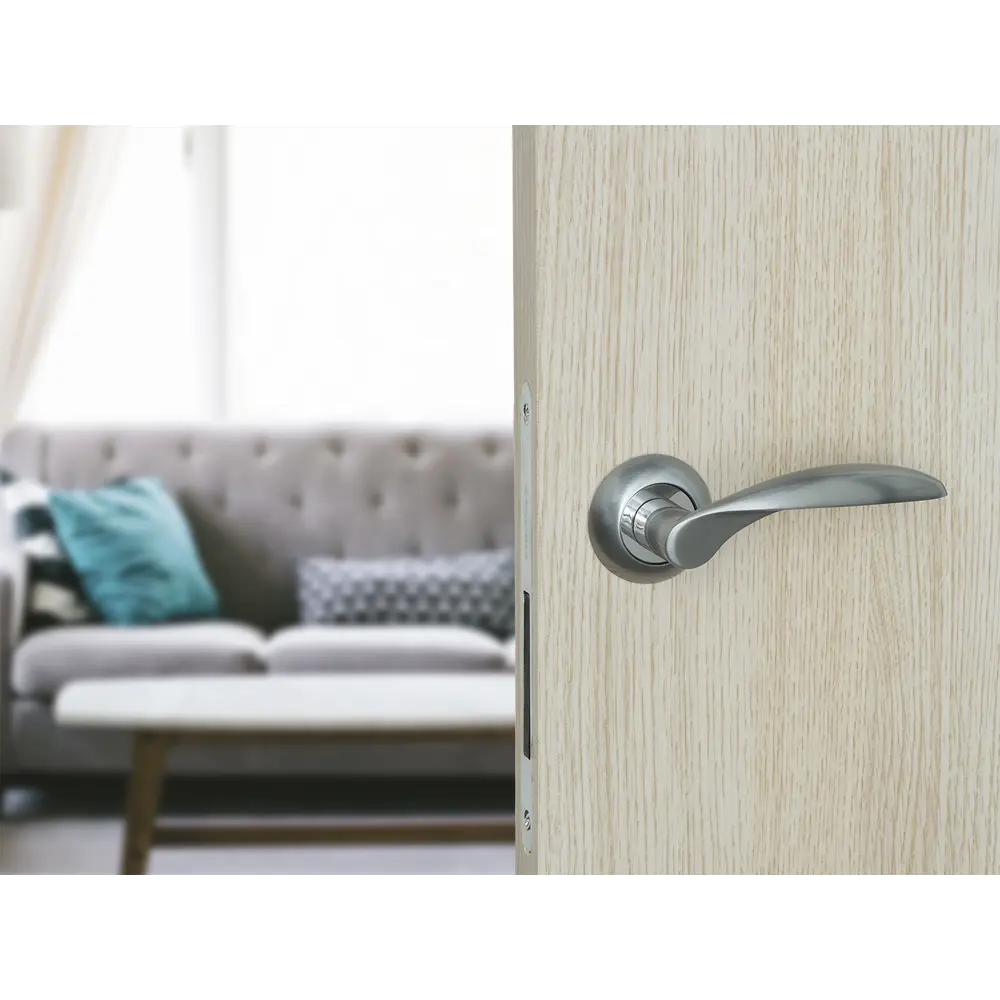 Дверная ручка Paladium Marta SC, без запирания, цвет серебро PALLADIUM STLM-2154483 - Вид №3