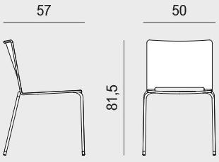 Viganò Штабелируемый пластиковый стул для залов ожидания Daisy sun-id-1399817 - Вид №3
