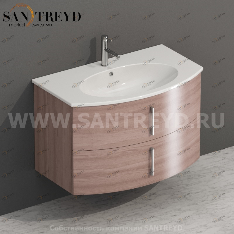 MDMC80Y6137 Тумба с двумя ящиками 78 см бежевая Globo 4ALL Италия Ceramica Globo