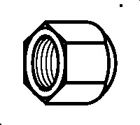 Danfoss Гайки и адаптеры для клапанов T2/TE2 и клапанов TE 5 - 55 NS 4-8 Гайка 011L1103  - Вид №3