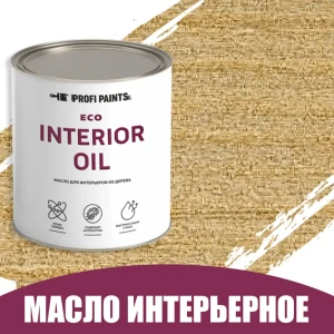91758077 Масло для стен и потолков ProfiPaints ECO Interior Oil быстросохнущее цвет сено 0.9 л STLM-0855593