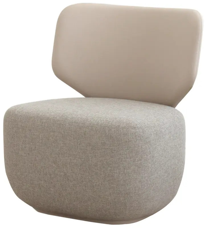 91313198 Кресло Ellipse furniture E5.2 76x88x76 см искусственная кожа цвет бежевый STLM-1100103