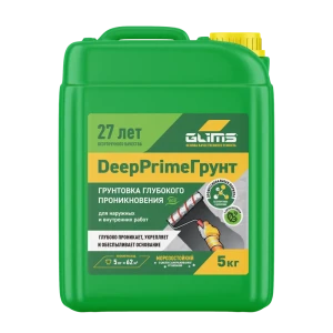 Грунтовка Glims DeepPrime Грунт 5 л 89189428 STLM-2006732