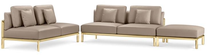 GHIDINI1961 Квадратный пуф с подкладкой Frame sun-id-1395447 - Вид №1