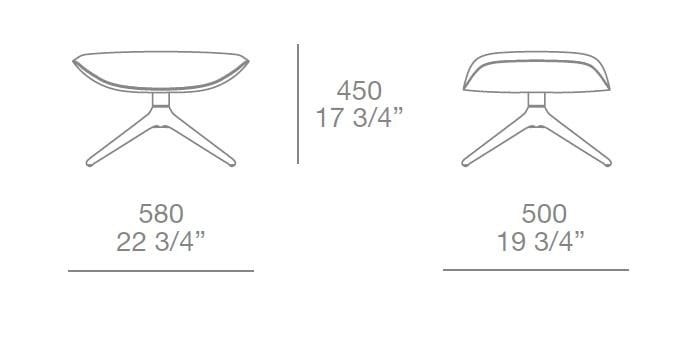 Тканевая спицевая подставка для ног Poliform Mad ARCH-00071960 - Вид №2