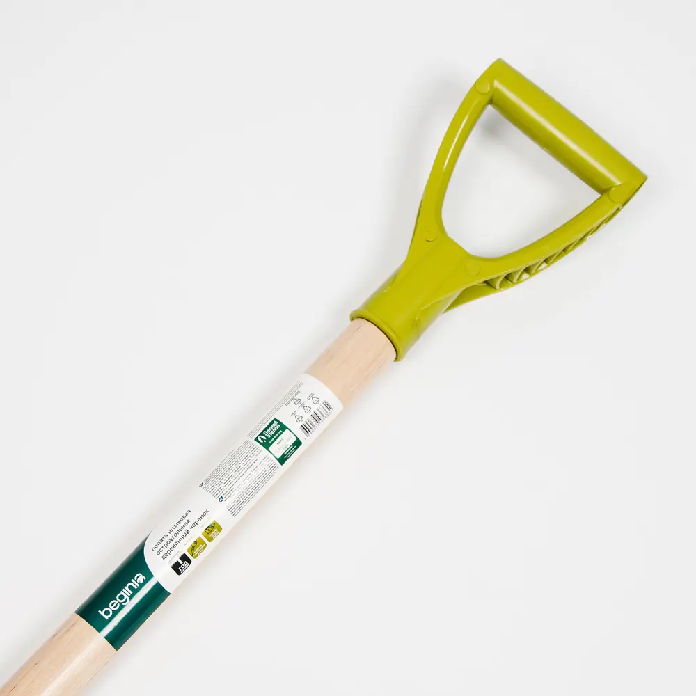 Лопата штыковая BEGINIA 120 см со стальным полотном и деревянным черенком 89436266 STLM-1581225 - Вид №2