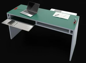 MOLTOMENO.DESIGN Несколько рабочих станций из ламината с системой управления кабелями