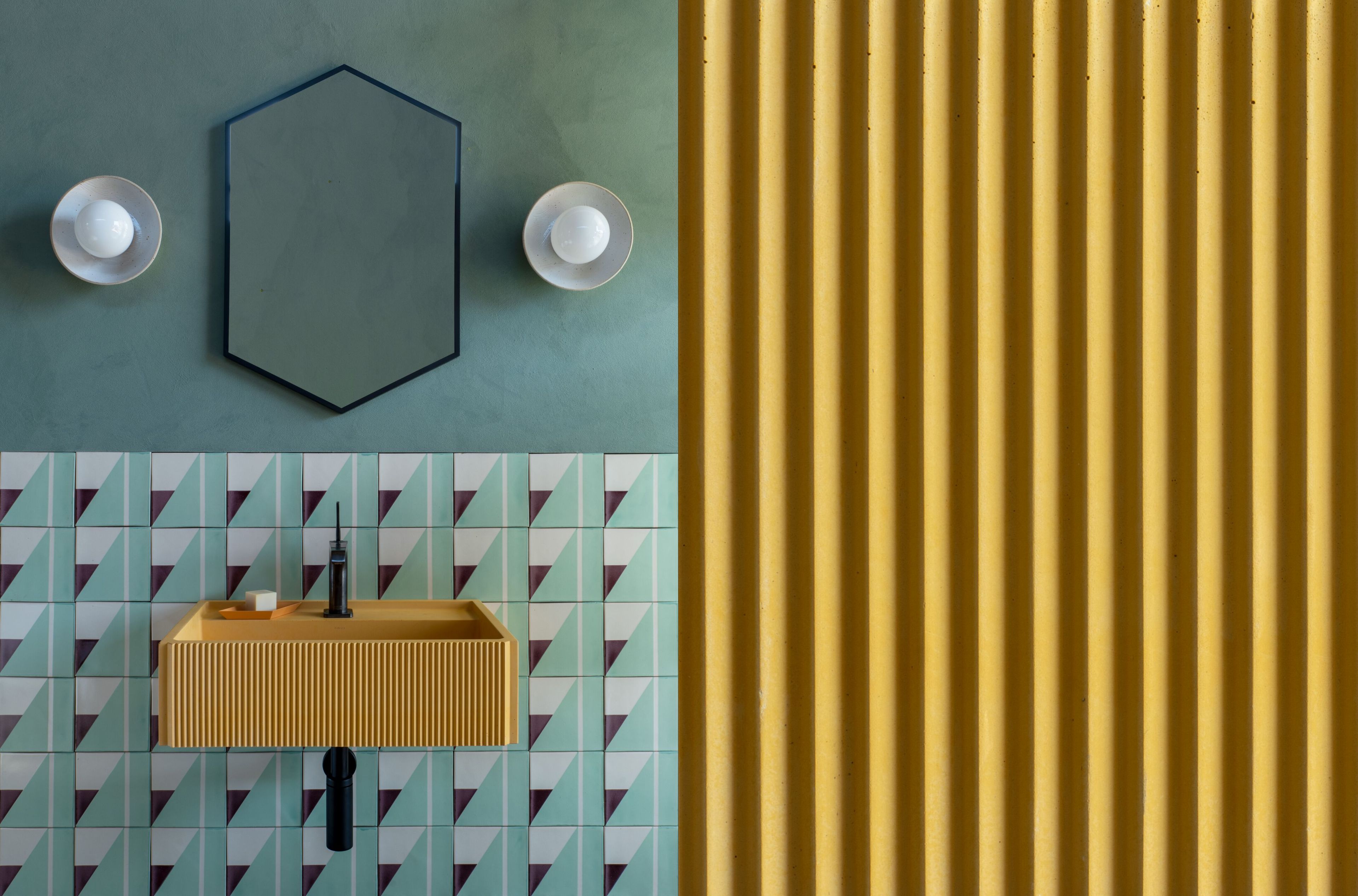 Бетонный подвесной прямоугольный умывальник Formed ELBA ARCH-00152569 - Вид №4