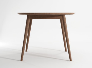 Круглый деревянный стол для гостиной