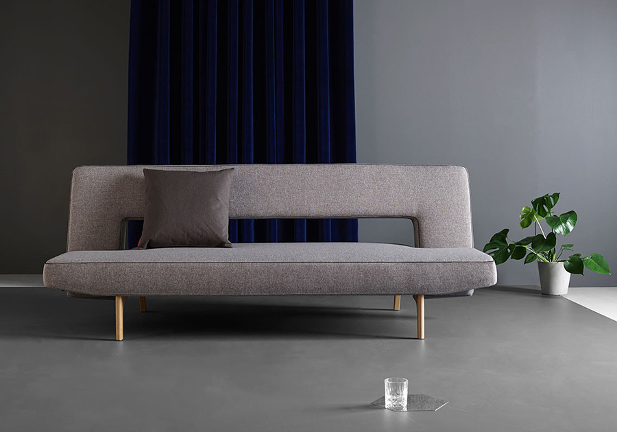 Диван Puzzle Wood с ножками из дуба, серый Innovation Living PUZZLEWOOD521 - Вид №5