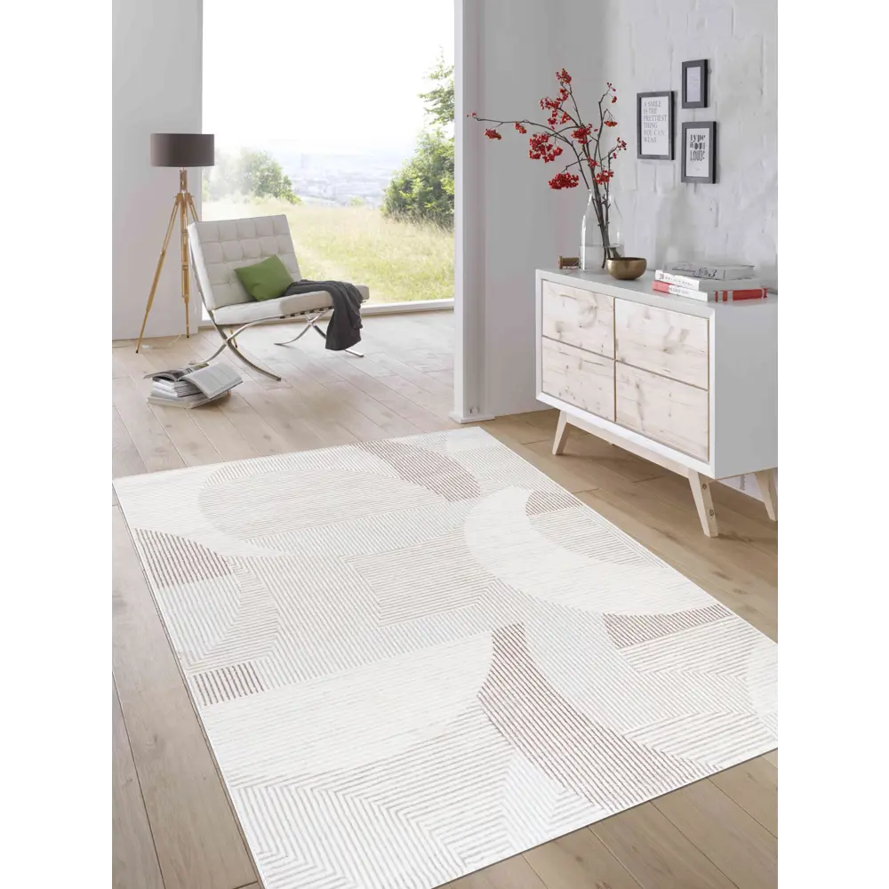 Ковер Kreaforta Breeze бежевый 160x230 см для современного интерьера 89395023 STLM-1575916 - Вид №5