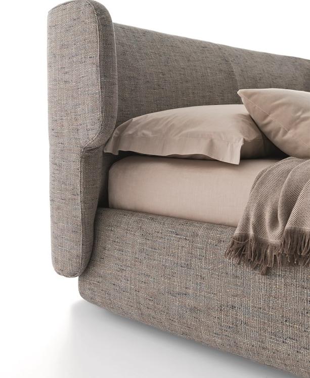 Ditre Italia Двуспальная кровать из ткани с мягким изголовьем Claire sun-id-1448313 - Вид №1