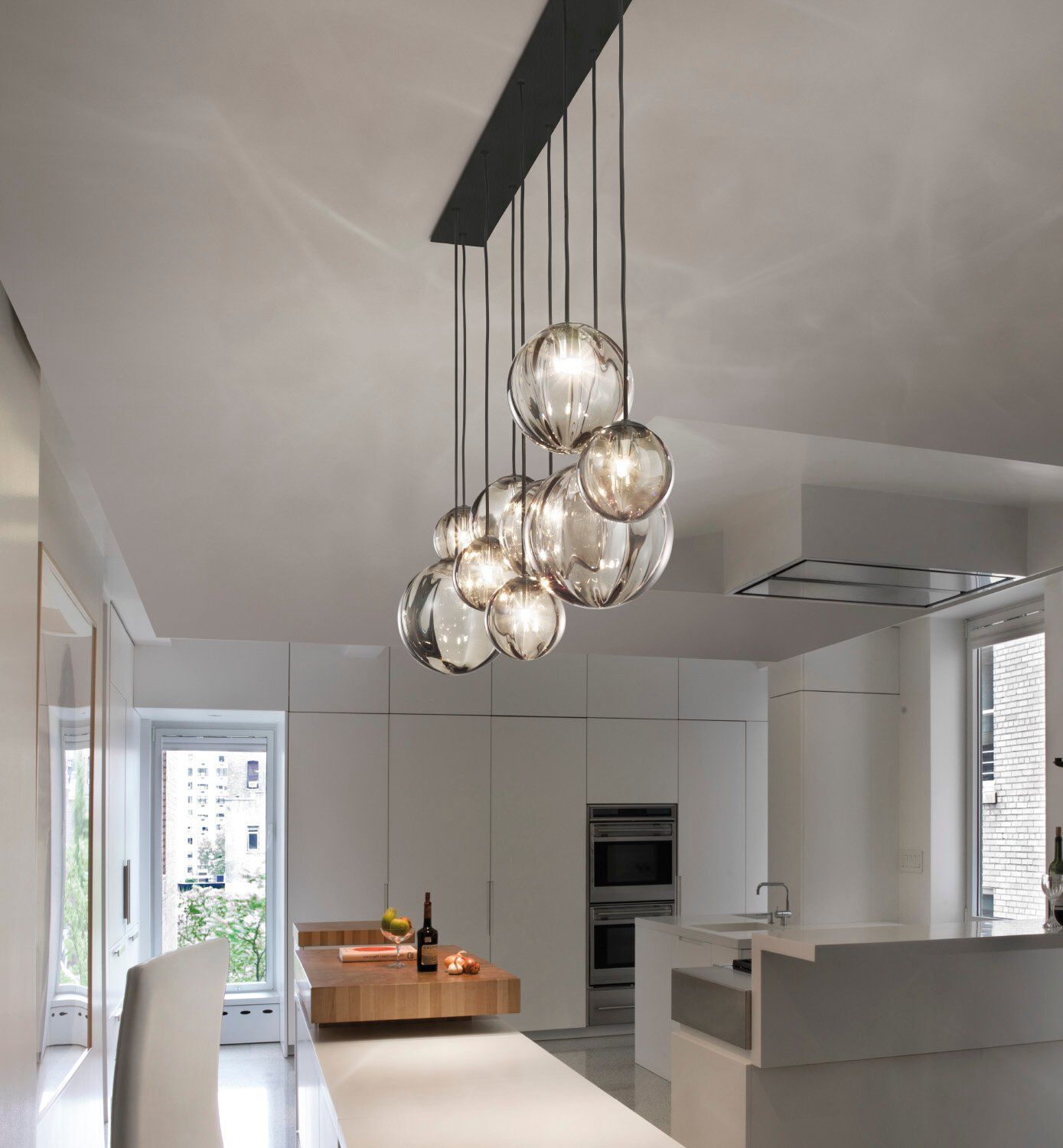 Подвесной светильник из дутого стекла In Stock эффектная стеклянная посуда ARCH-00070373 - Вид №1