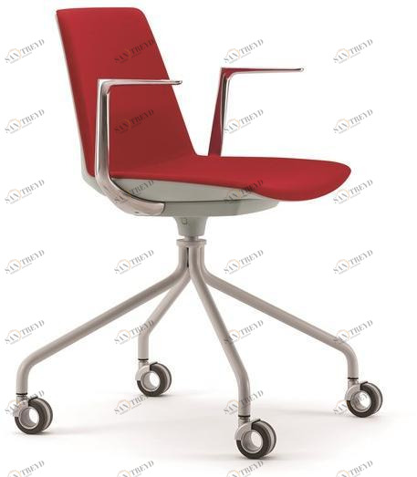 Quadrifoglio 4-спицевый тканевый стул на колесиках Clue sun-id-1440241