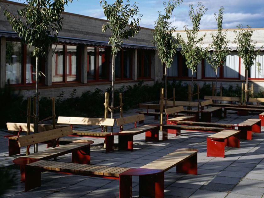 VESTRE Модульная скамья из стали и дерева без спинки Vroom sun-id-1463869 - Вид №13