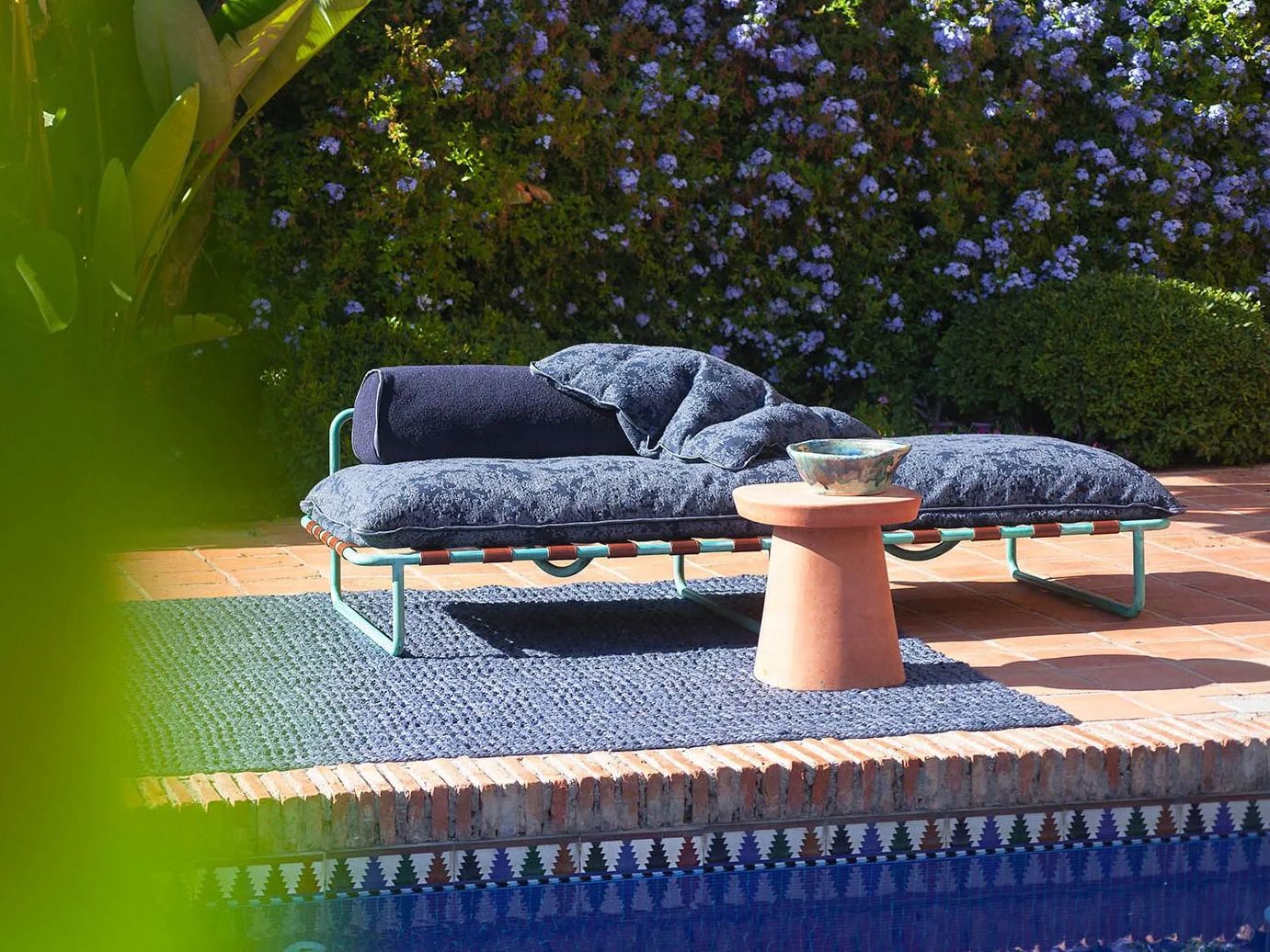 Травленый медный мягкий садовый диван Baxter Аризона ARCH-00032406 - Вид №1