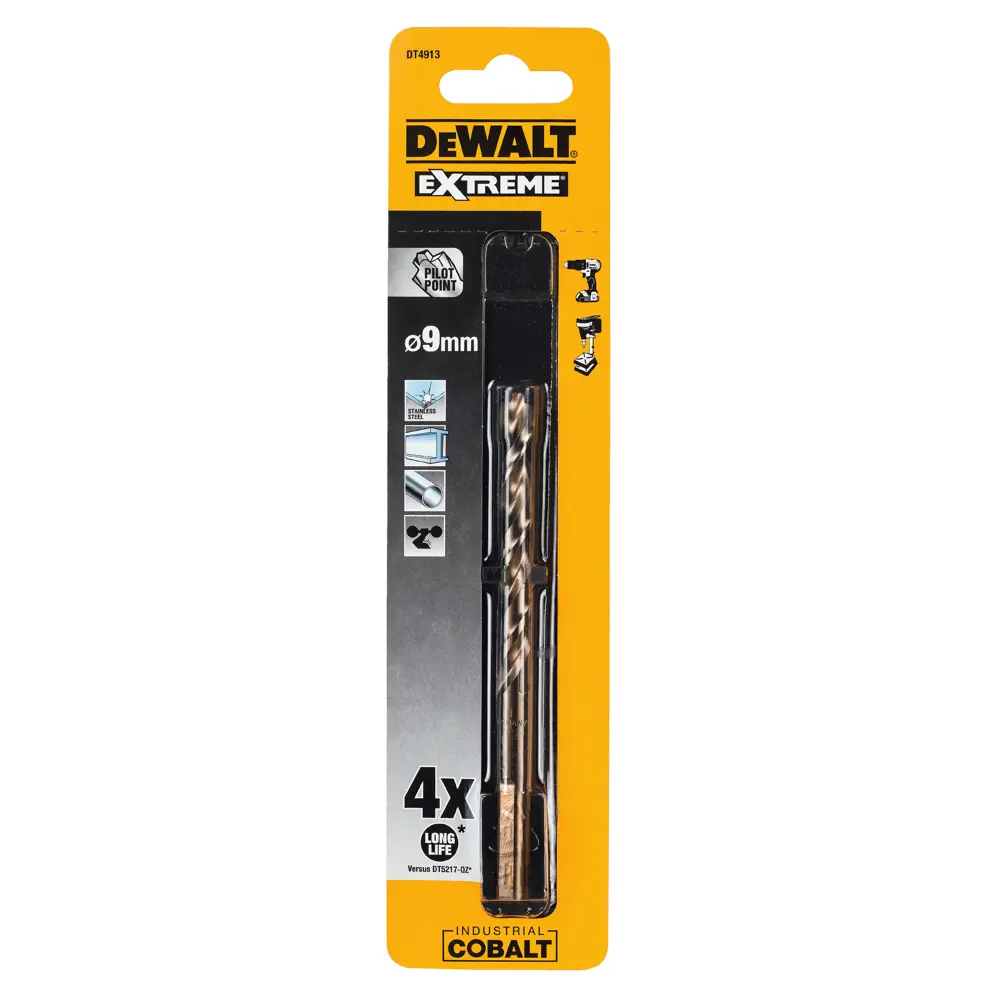 Сверло по металлу Dewalt 9х125 мм 18748359 STLM-2110587  - Вид №1