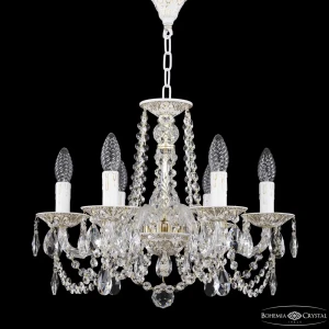 91901563 Люстра подвесная Bohemia ivele crystal 170063 170063 6 ламп 18 м² цвет белый STLM-1466816