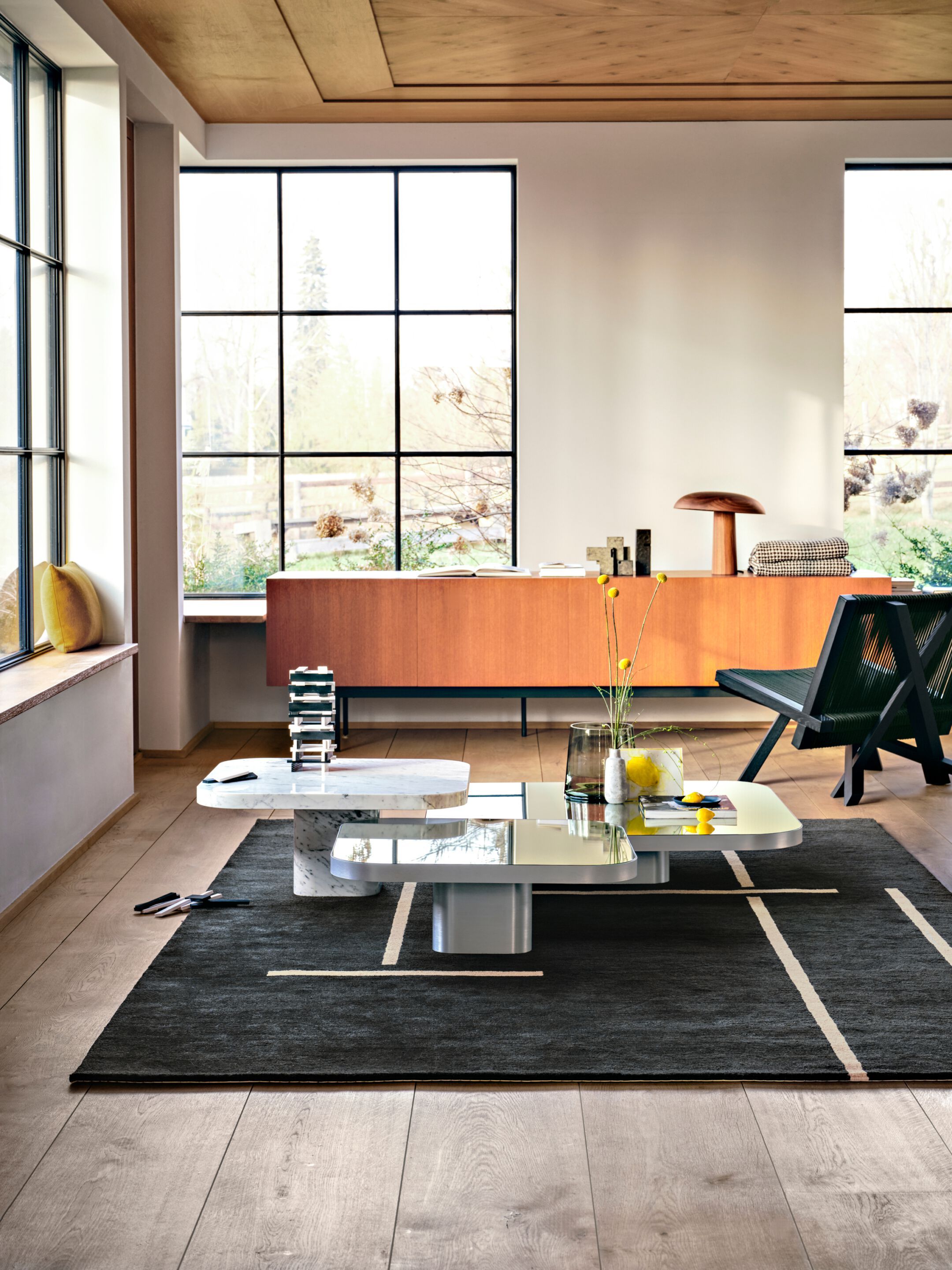 Алюминиевый прямоугольный журнальный столик Classicon лук ARCH-00112419 - Вид №4