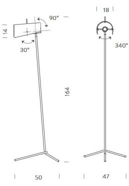 NEMO Торшер регулируемый непрямого света sun-id-1357713 - Вид №5