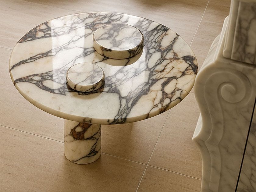 Круглый мраморный журнальный столик Studio IB Milano ARCH-00060124 - Вид №1