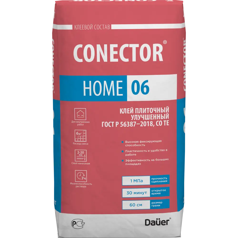 Клей для плитки Daüer Conector Home 06 25 кг Dauer STLM-2121954