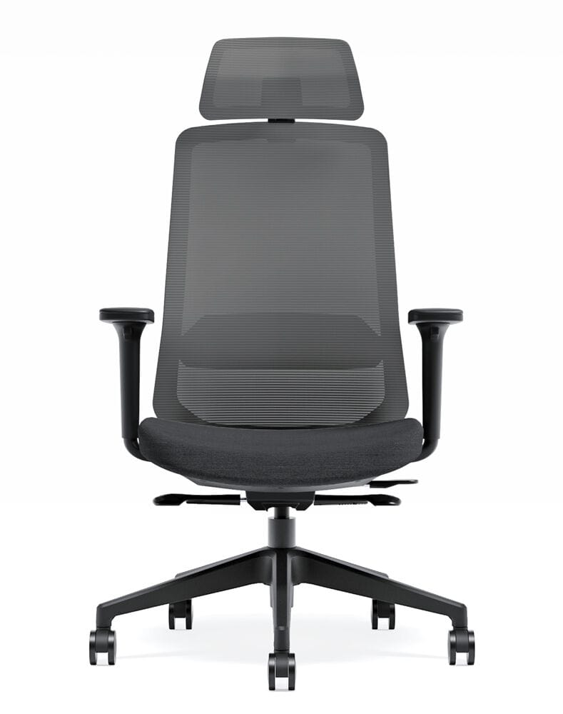 Тканевое регулируемое по высоте кресло с откидывающейся спинкой с колесами WORKSPACE GEO ARCH-00141128