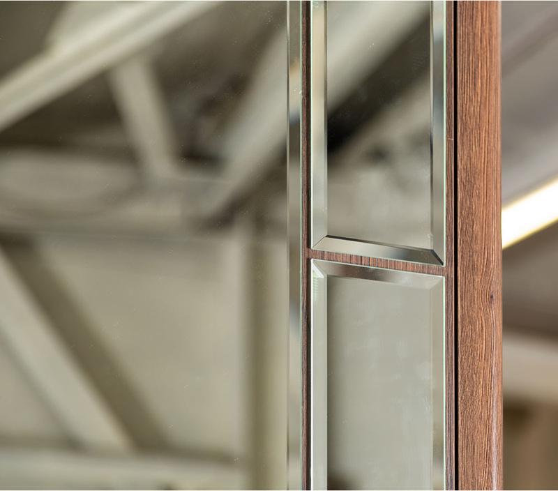 2494 Шкаф трехстворчатый с зеркалами Модерн Дуб Гладстоун R-HOME 4009276H_Гладстоун - Вид №3