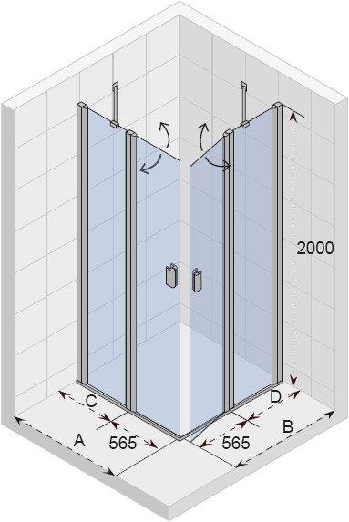 GFB0307801 Душевой уголок Riho Fjord Santreyd - Вид №1