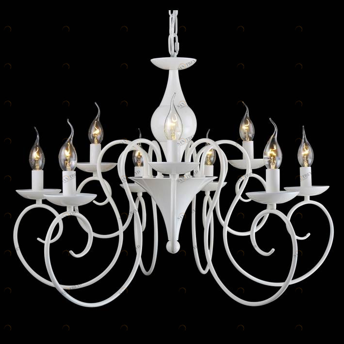 Подвесная люстра Crystal Lux Sempre SP8+4 CRYSTAL LUX ДИЗАЙНЕРСКИЕ, SEMPRE 056954 Белый 