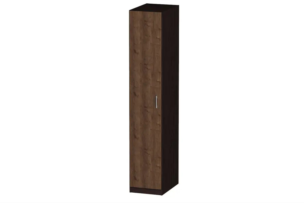 91368681 Шкаф распашной Furnistyle Лайф 40x215x60 см ЛДСП цвет венге/дуб коричневый табак STLM-1092124