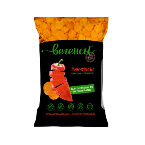 Картофель сушёный Нечипсы с паприкой Вегенсы 45 г Santreyd 13543