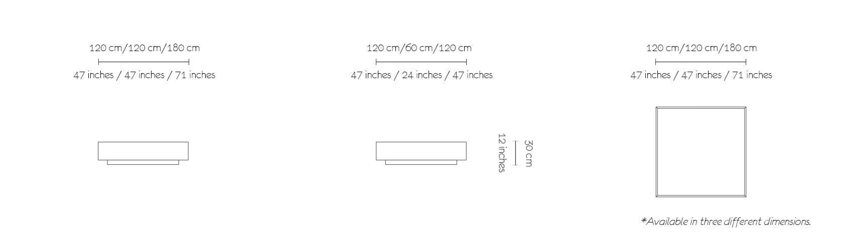 Низкий квадратный журнальный столик из зеркального стекла MORADA Cofre ARCH-00069286 - Вид №5
