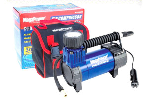 15926380 Поршневой компрессор в сумке M-11040 BLUE 100PSI 30л мин, 12А, 12V 1 10 03.11.040B Megapower