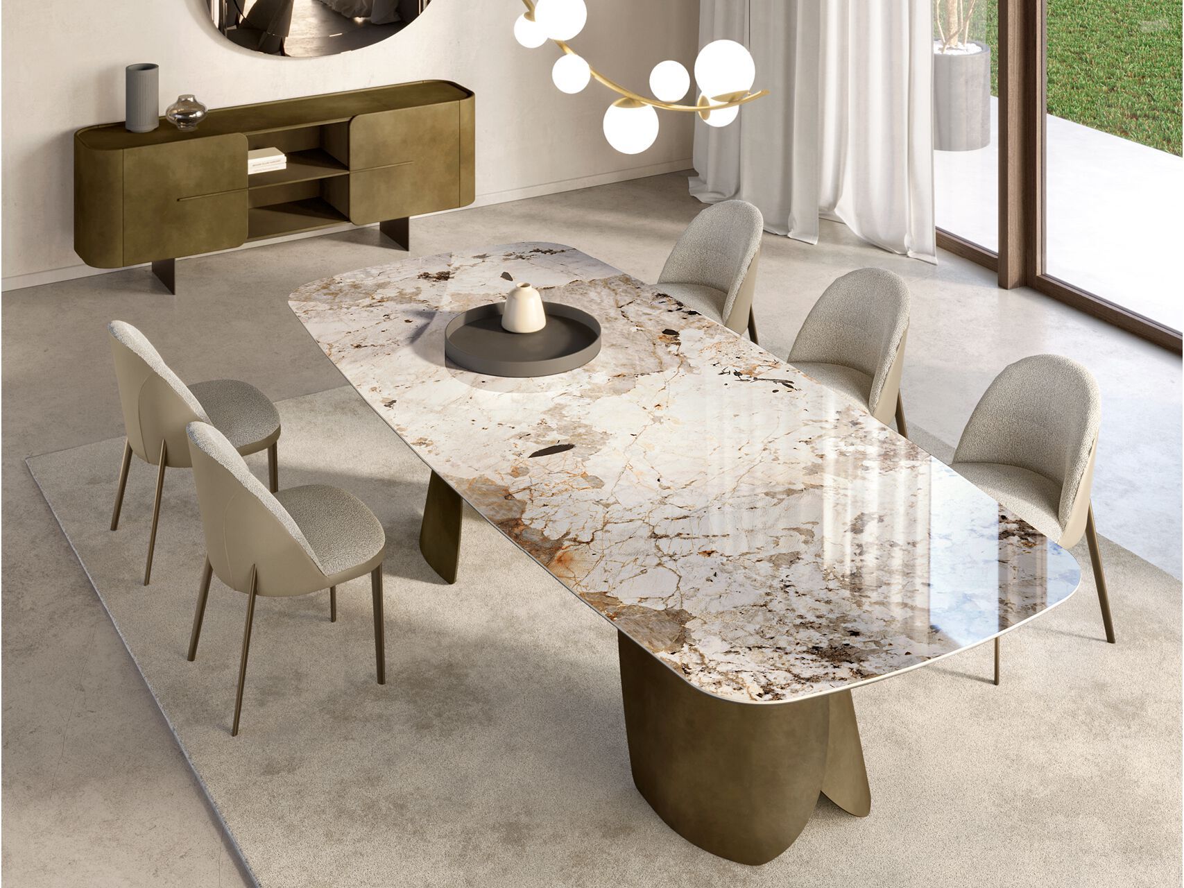 Прямоугольный стол с керамическим верхом EFORMA Жемчужина ARCH-00022341 - Вид №5