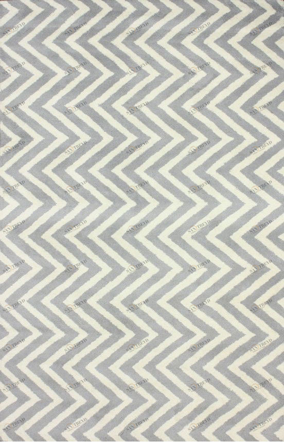 Ковер Zig Zag серый 140х200 DOLLY CAPRETS ДИЗАЙНЕРСКИЕ, ЗИГ ЗАГ 015199 Белый;серый 
