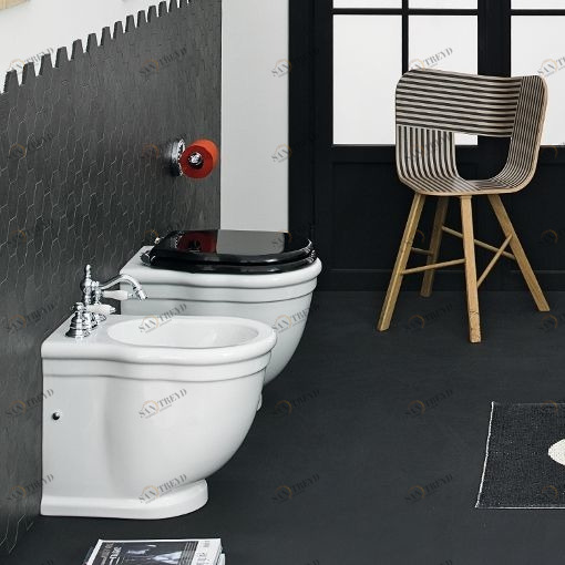 HEV005 Приставной унитаз напольный Белый ArtCeram Hermitage Италия