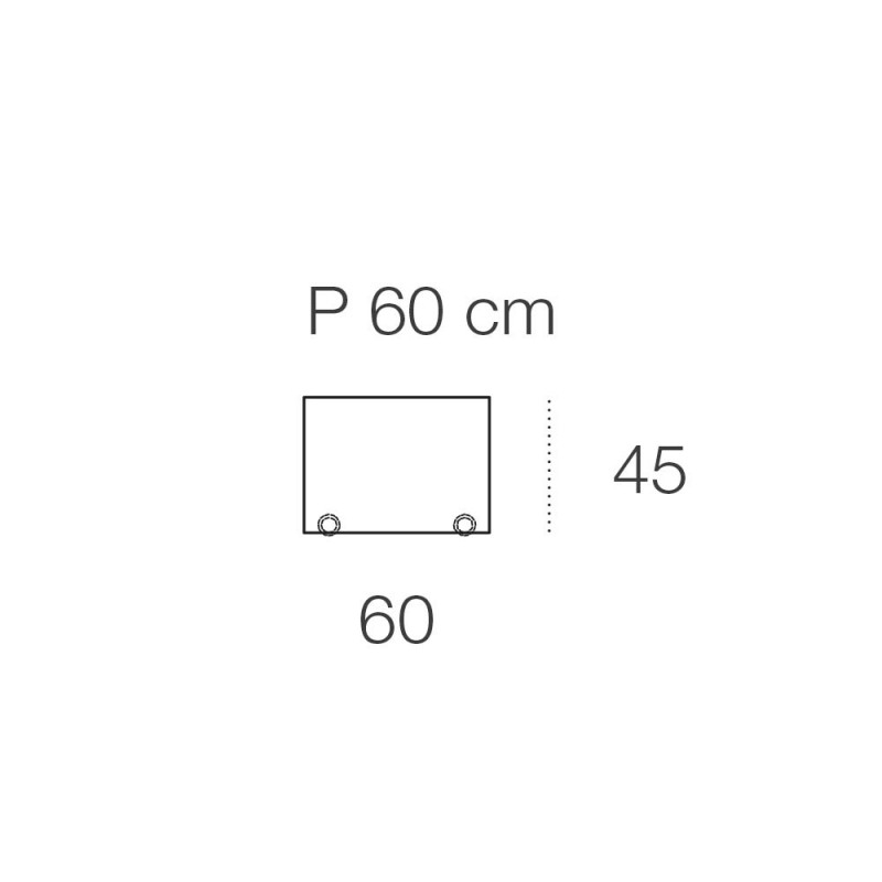 UB60/45X200 Прикроватные тумбочки Убик Adriani e Rossi  - Вид №2
